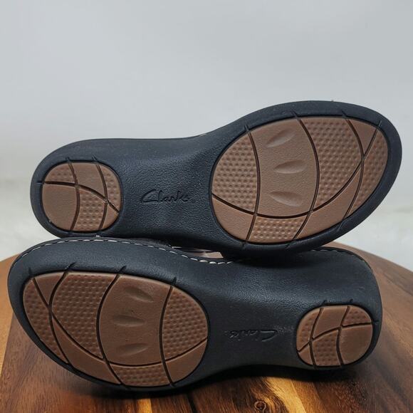 Clarks Unstructured Un Ames Bronze Leather Women's Wedge Sandals 7 - Picture 5 of 6